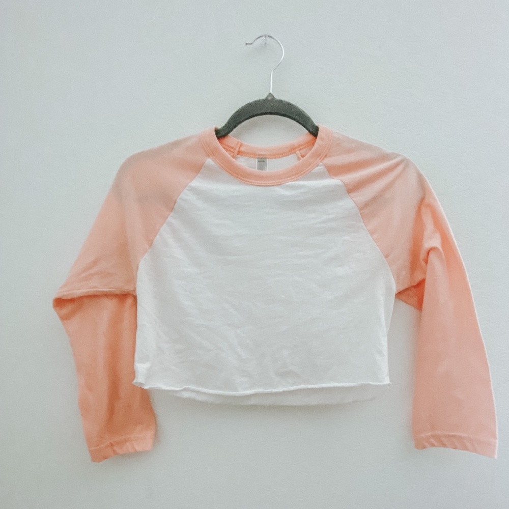 Crop Baseball Tee
